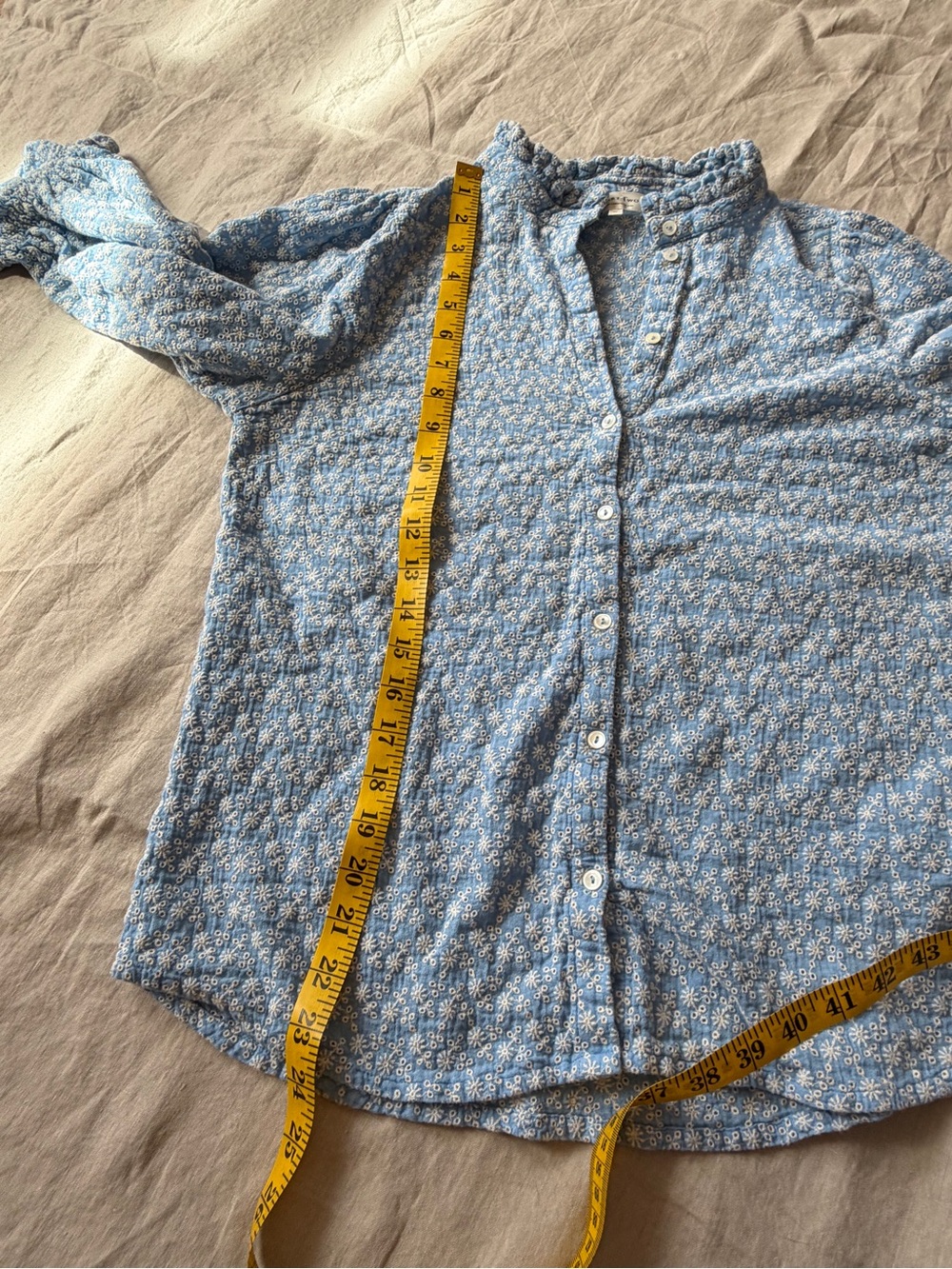 Part two 100% cotton ditsy floral puff sleeve blouse 40 (medium) - Picture 12 of 13
